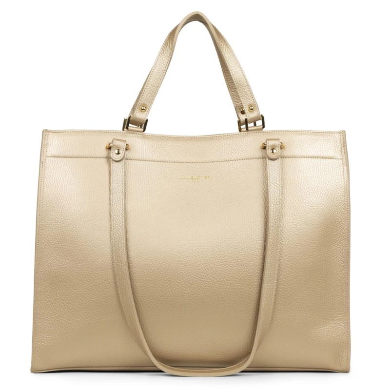 Sac Cabas Paule Foulonn Double Champagne In Nude Lancaster