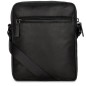 SAC PORTÉ CROISÉ SOFT VINTAGE HOMME NOIR LANCASTER