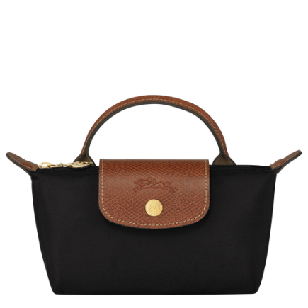 LONGCHAMP LE PLIAGE ORIGINAL TROUSSE COSMÉTIQUE AVEC POIGNÉE NOIR