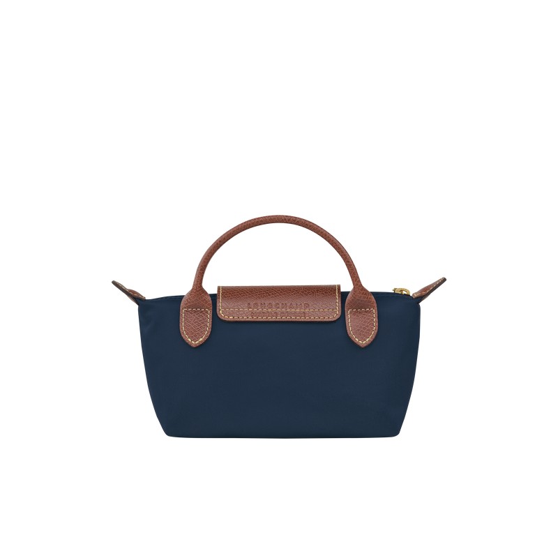 LONGCHAMP LE PLIAGE ORIGINAL TROUSSE COSMÉTIQUE AVEC POIGNÉE MARINE