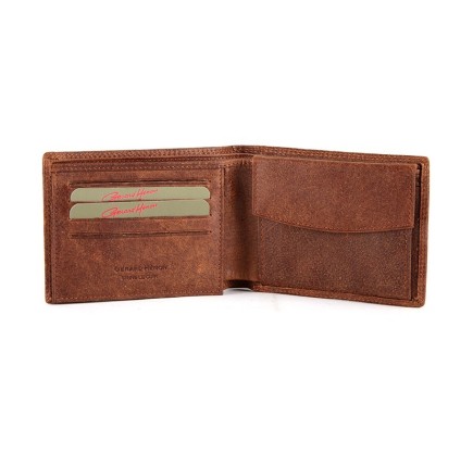 PORTEFEUILLE SAHARA MARRON HENON