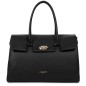 TRÈS GRAND SAC PORTÉ MAIN FOULONNÉ MILANO NOIR LANCASTER