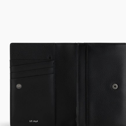 PORTEFEUILLE ZIPPÉ ÉMILIE NOIR LE TANNEUR