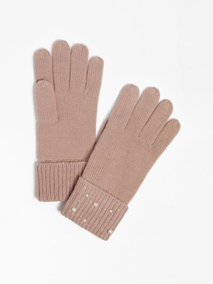 GANTS PERLES FEMME TAILLE M TAUPE GUESS