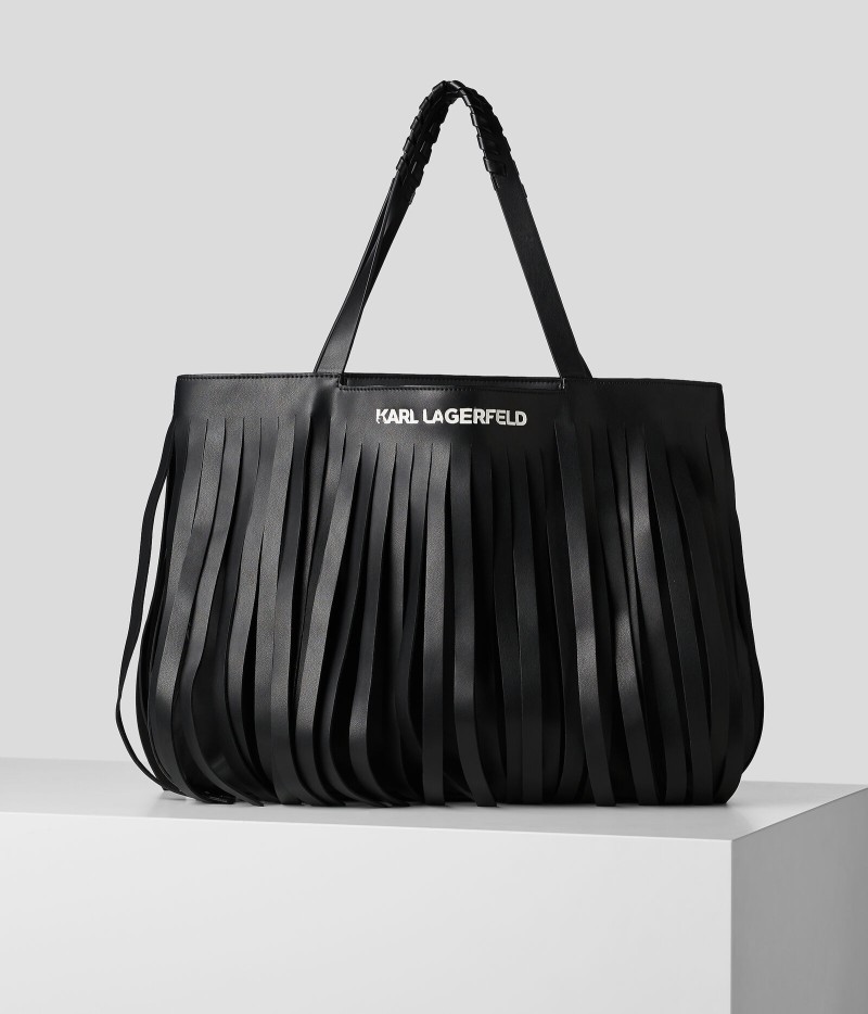 SAC MAXI SHOPPER K/FRINGES NOIR KL