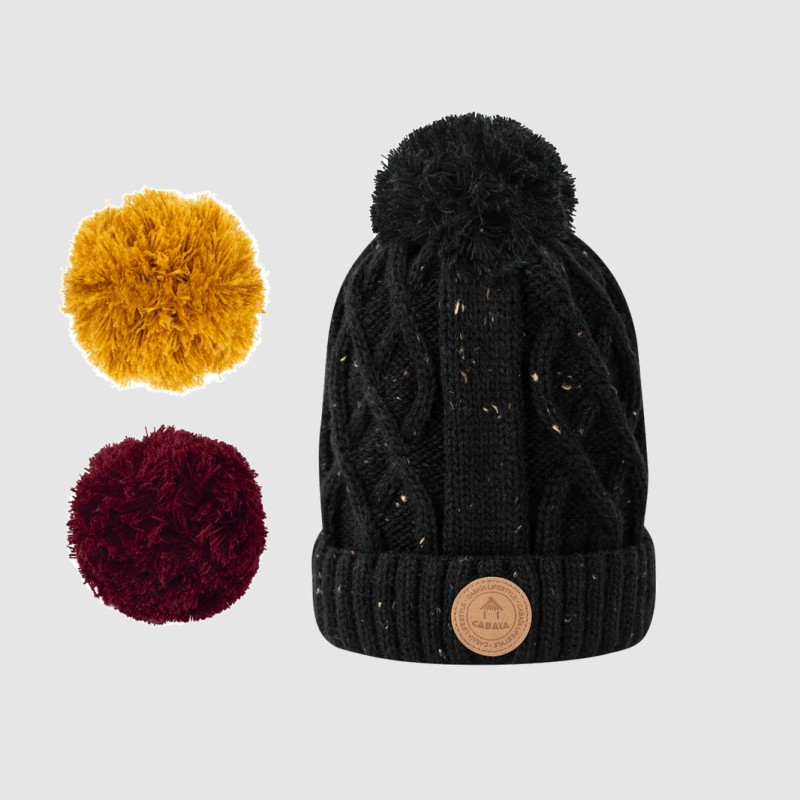 BONNET APPLETINI NOIR CABAÏA BONNET APPLETINI NOIR CABAÏA