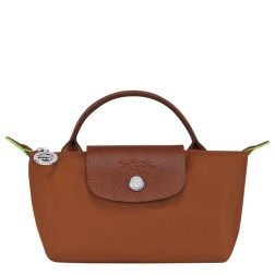 LONGCHAMP LE PLIAGE ORIGINAL TROUSSE COSMÉTIQUE AVEC POIGNÉE COGNAC