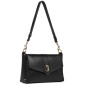 SAC TROTTEUR FOULONNÉ DOUBLE NOIR IN NUDE LANCASTER
