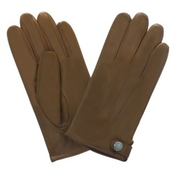 GANTS TACTILES CUIR PRESTIGE HOMME CORK DOUBLURE EN SOIE GLOVE STORY