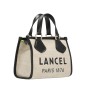 PETIT SAC CABAS SUMMER TOTE NATUREL ET NOIR LANCEL