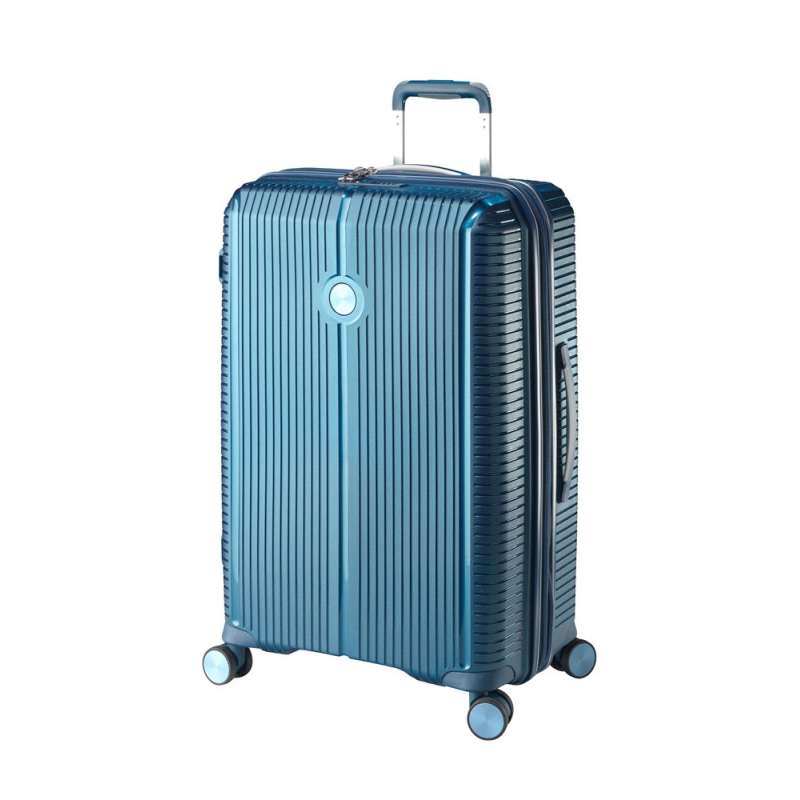 VALISE VERTICALE A ROULETTES SONDO 66 cm BLEU JUMP