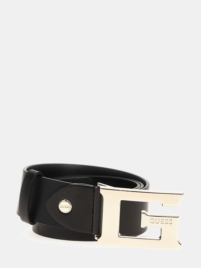 CEINTURE MASIE BOUCLE LOGO FEMME NOIR L GUESS