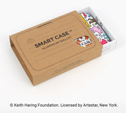 PORTE CARTES SMART CASE OSLO IMPRIMÉ KEITH HARING COLOR ÖGON
