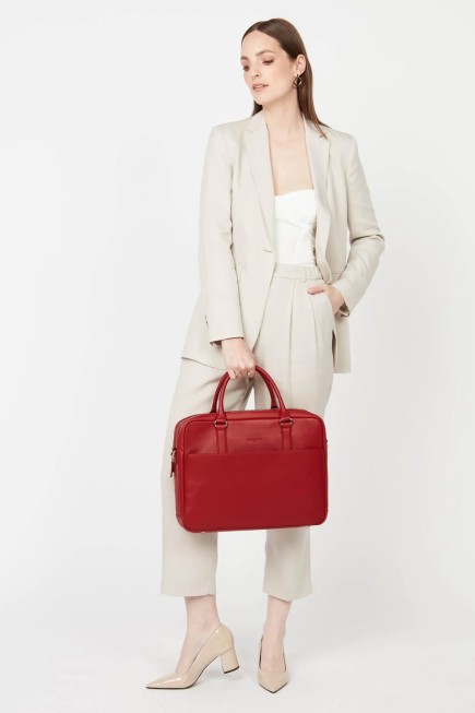 PORTE DOCUMENTS MADEMOISELLE BUSINESS ROUGE LANCASTER