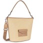 SAC SEAU ACTUAL MINI OSIER BEIGE/SABLE LANCASTER