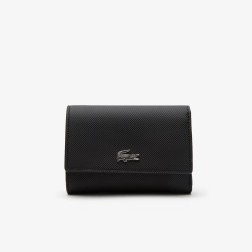 PORTE-MONNAIE ANNA NOIR FARINE LACOSTE