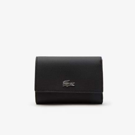 PORTE-MONNAIE ANNA NOIR FARINE LACOSTE