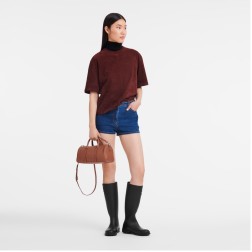 LONGCHAMP DAYLONG SAC À MAIN M COGNAC