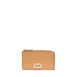 PORTE CARTES ZIPPÉ ANGÈLE DE LANCEL CAMEL