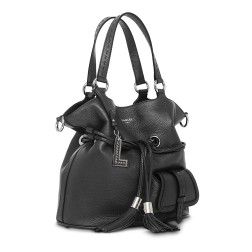 SAC SEAU M PREMIER FLIRT NOIR/NICKEL LANCEL