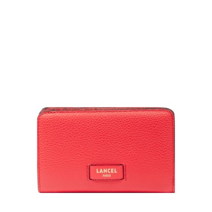 PORTEFEUILLE COMPACT NINON ROUGE BAISER LANCEL