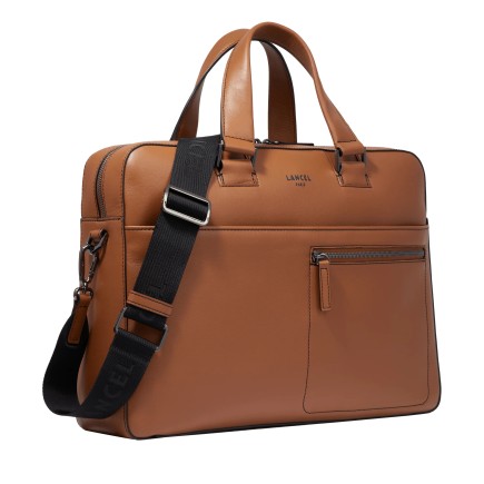 PORTE-DOCUMENTS 15'6 COGNAC MAX DE LANCEL