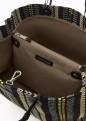 SAC CABAS TRESSÉ MULTICOLORE NOIR MYEA BAG EMPORIO ARMANI