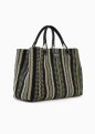 SAC CABAS TRESSÉ MULTICOLORE NOIR MYEA BAG EMPORIO ARMANI