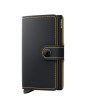 PORTE CARTES MINIWALLET MATTE NOIR & OCRE SECRID