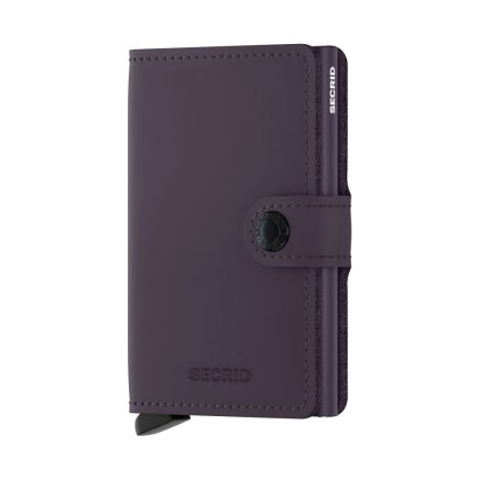 PORTE CARTES MINIWALLET MATTE VIOLET FONCÉ SECRID