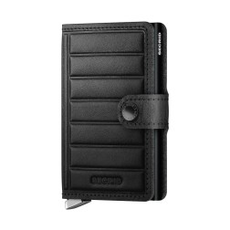 PORTE CARTES MINIWALLET SECRID EMBOSS LINES NOIR