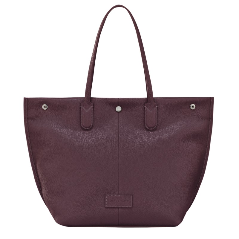 LONGCHAMP ESSENTIAL CUIR SAC CABAS L AUBERGINE LONGCHAMP ESSENTIAL CUIR SAC CABAS L AUBERGINE