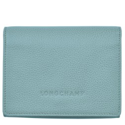 LONGCHAMP LE FOULONNÉ PORTEFEUILLE COMPACT EUCALYPTUS