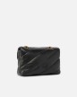 SAC PORTÉ ÉPAULE CLASSIC LOVE BAG PUFF MAXI QUILT NOIR/DORÉ PINKO