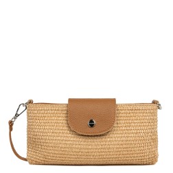POCHETTE MINI OSIER ITALIE CAMEL LANCASTER