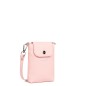 POCHETTE SMARTPHONE MILANO BAO ROSE FUMÉ LANCASTER