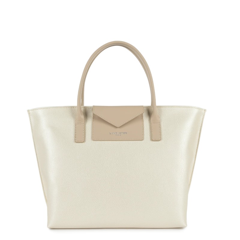 SAC À MAIN MAYA BLANC NACRÉ LANCASTER