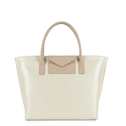 SAC À MAIN MAYA BLANC NACRÉ LANCASTER