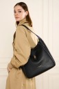 GRAND SAC SEAU TOP DOUBLE NOIR IN NUDE LANCASTER