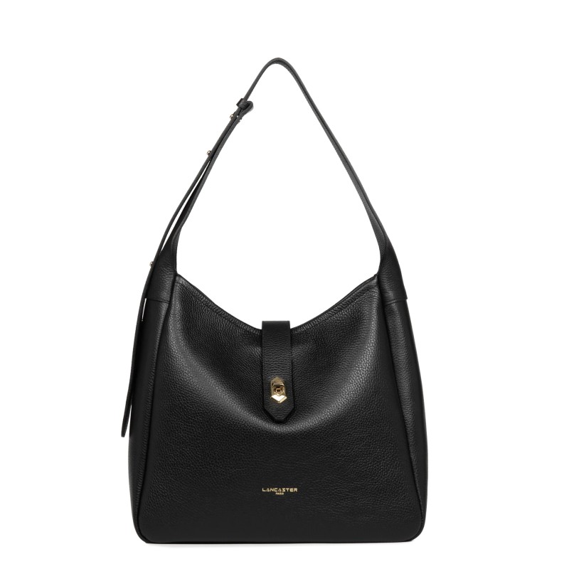 GRAND SAC SEAU TOP DOUBLE NOIR IN NUDE LANCASTER