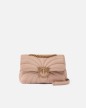 GRAND SAC PORTÉ ÉPAULE CLASSIC LOVE BAG PUFF BUTTERFLY ROSE POUDRE/DORÉ PINKO