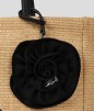 CABAS DE PLAGE FLORAL EN RAFFIA K/SIGNATURE NATUREL KL