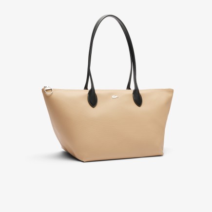 SAC CABAS ATHÉNA ÉCO SAND NOIR LACOSTE