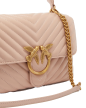 SAC PORTÉ MAIN CLASSIC LADY LOVE BAG PUFF CHEVRON NUDE/DORÉ PINKO