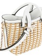 MINI SAC À MAIN ATALIA RAPHIA NATUREL/BLANC GUESS