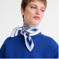 LONGCHAMP CARRÉ DE SOIE 70CM LES ARTISANTS  DE PARIS COBALT