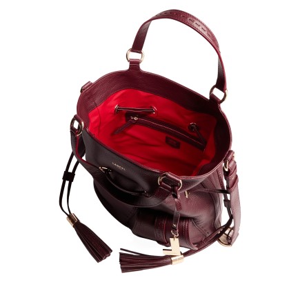 SAC SEAU M PREMIER FLIRT CASSIS LANCEL