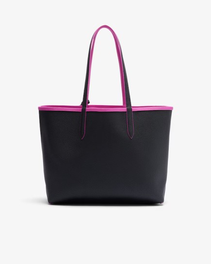 SAC SHOPPING ANNA RÉVERSIBLE MALVA NOIR LACOSTE