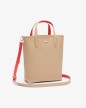 SAC CABAS VERTICAL RÉVERSIBLE VIENNOIS GRENADINE LACOSTE SAC CABAS VERTICAL RÉVERSIBLE VIENNOIS GRENADINE LACOSTE