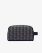 TROUSSE DE TOILETTE THE BLEND EN TOILE MONOGRAMME NOIR/GRIS LACOSTE TROUSSE DE TOILETTE THE BLEND EN TOILE MONOGRAMME NOIR/GRIS LACOSTE